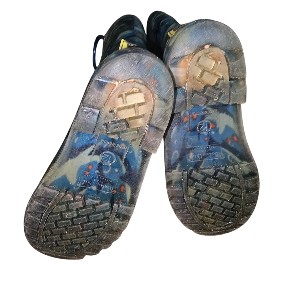 Western Chief Blue Shark Print Rain Boots